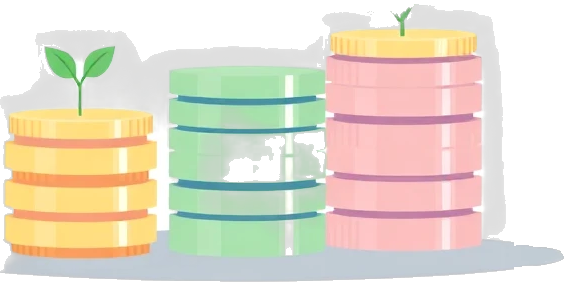 Concepto de ahorro e inversión